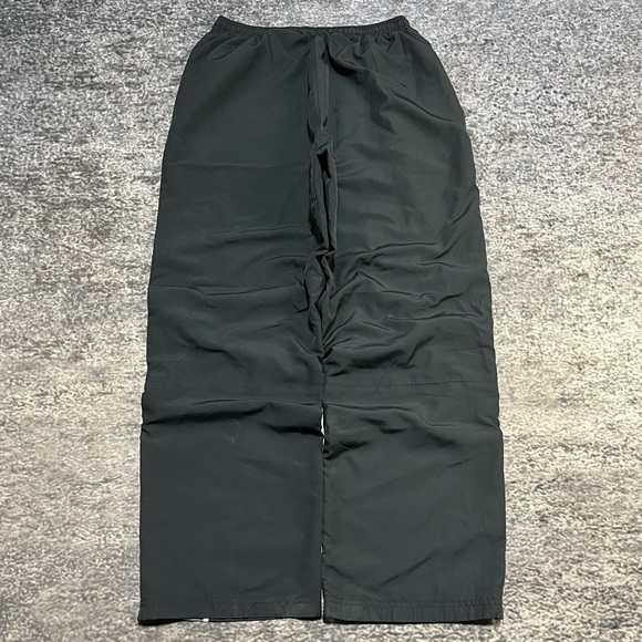 Vintage Y2K Reebok Nylon Track Pants Mens XL Black Gray Baggy Wide Leg - Picture 2 of 16